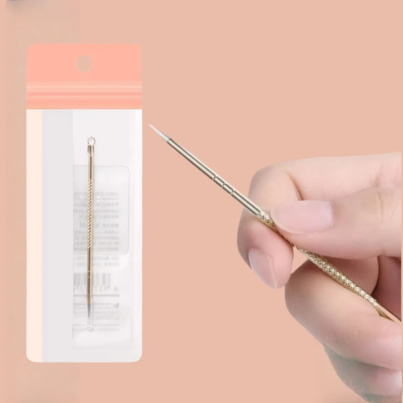 10 sztuk Nowy Produkt Ultra-Drobny Dwustronny Igła do Trądziku Specyficzne Usuwanie Pryszczy i Wągrów Narzędzie do Czyszczenia Pór i Pielęgnacji Skóry