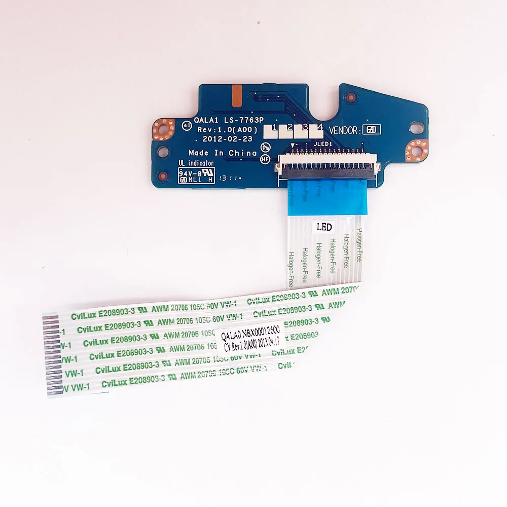 Interruptor inalámbrico para portátil Dell Latitude 6530, E6530, P19F, WiFi, panel de control de sonido y volumen, placa QALA1, LS-7763P, QALA0, LS-7764P