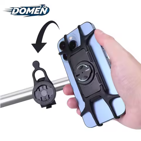 DOMEN Bicycle Garmin Phone Holder Silicone Shockproof Mobile Cellphone Mount Holder Motorcycle Phone Bracket Bike Accessories