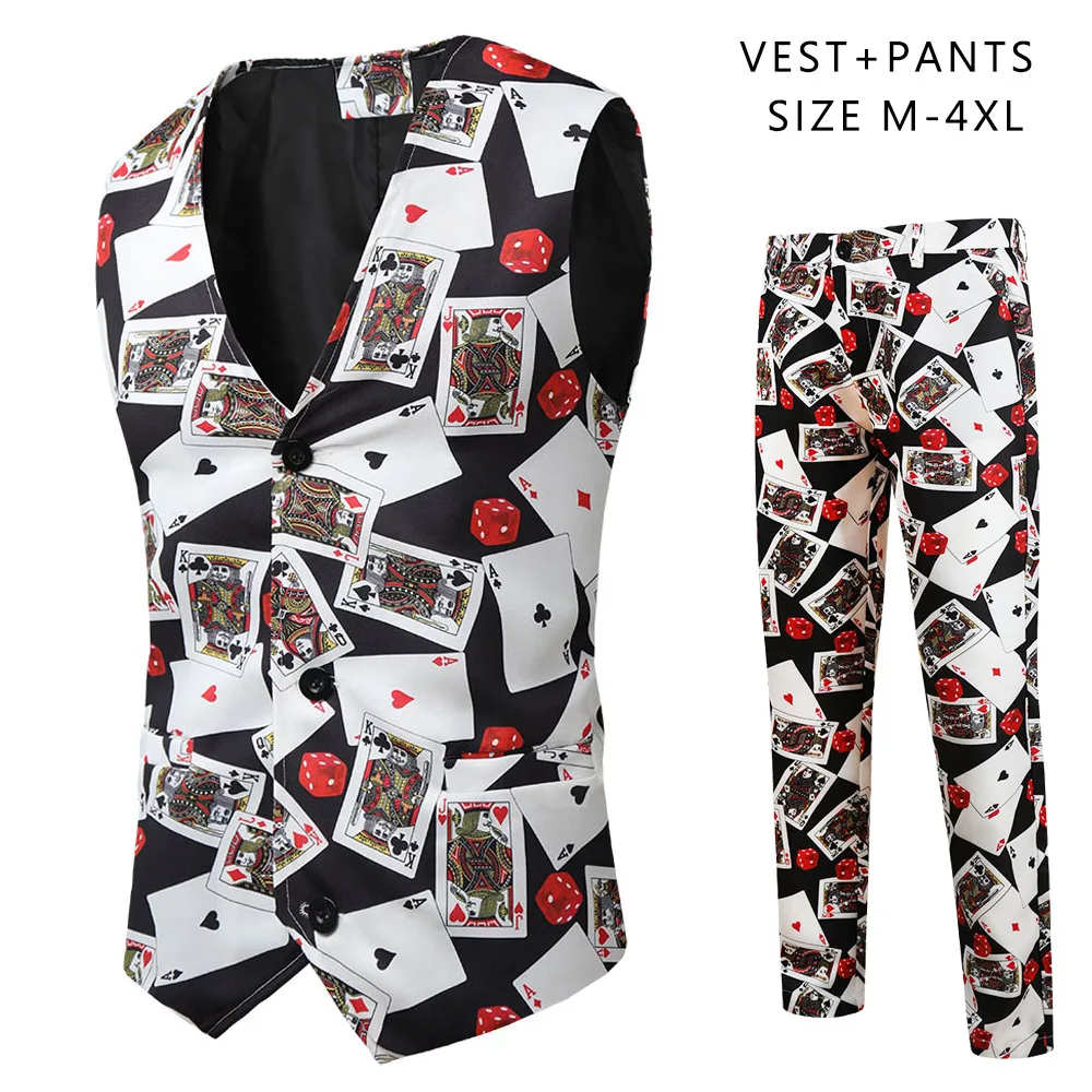 Men's Luxury Suit 3 Piece Fashion Business Party Mens Paisley Formal Suits Sets Jacket Vest Pants Slim Fit Dress Men Clothing