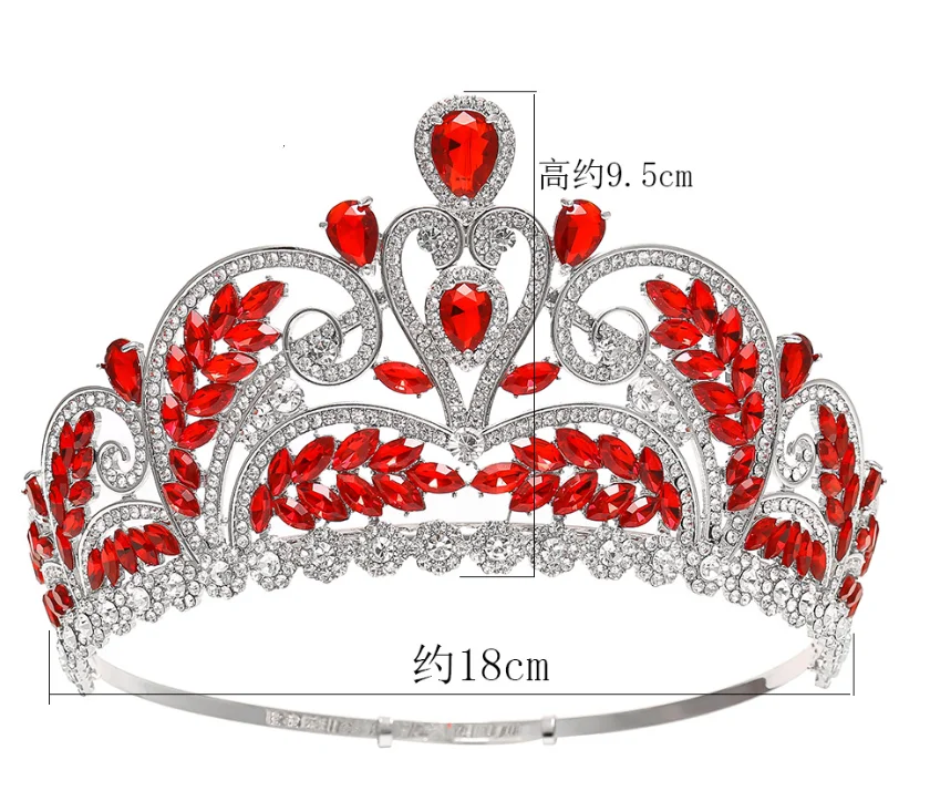 Luxury Bride Crowns Wedding Headpiece Zirconia Crystal Princess Queen Crown For Quinceanera Pageant Women Diadem Prom Headdress