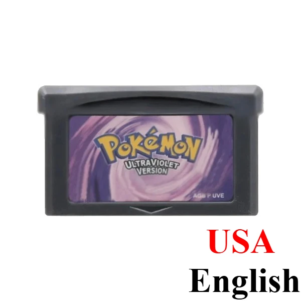Pokémon GBA Spielkassette FireRed LeafGreen Ruby Sapphire Emerald Snakewood Clover für GBA SP Retro-RPG-Spielesammlung Geschenk – Detail 17