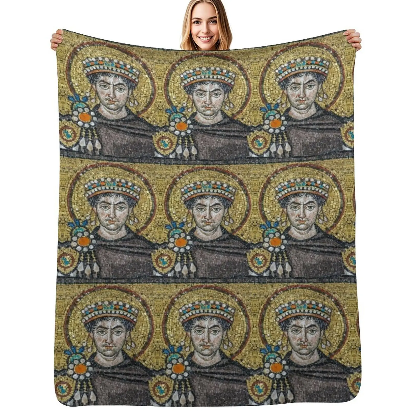 

Justinian Throw Blanket Thermal Nap halloween christmas gifts Blankets