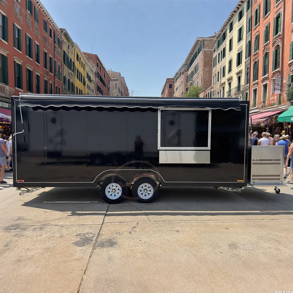 New Factory Customized Ice Cream Cart Ape Coffee Food Trailer Shop Tuk Food Trailer BBQ Pizza Tuk Trucks Restaurant
