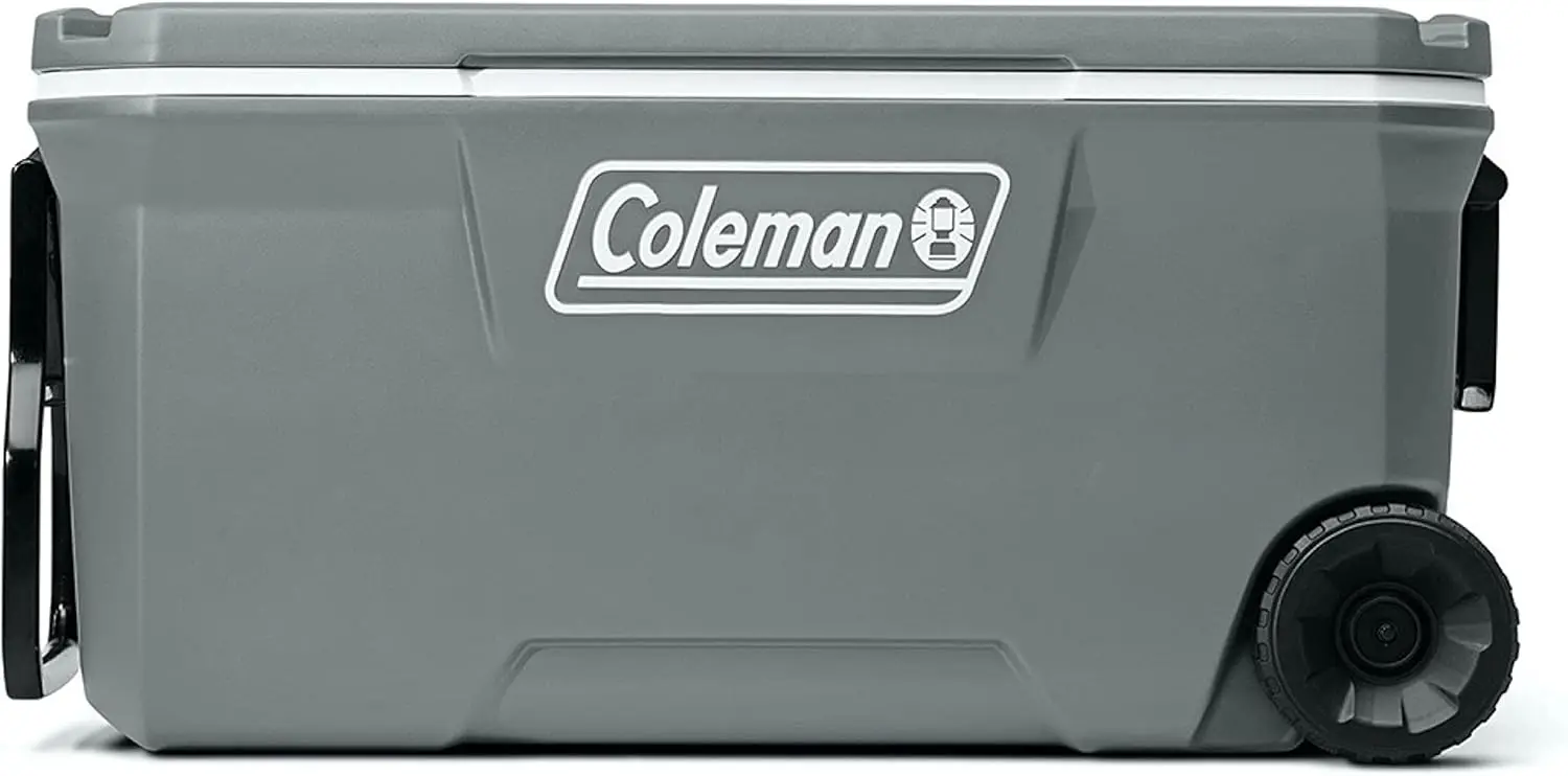 

Classic Series Insulated Portable Wheeled Cooler, Leak-Resistant Outdoor Hard Cooler Keeps Ice up to 5 Days, 100-Quart