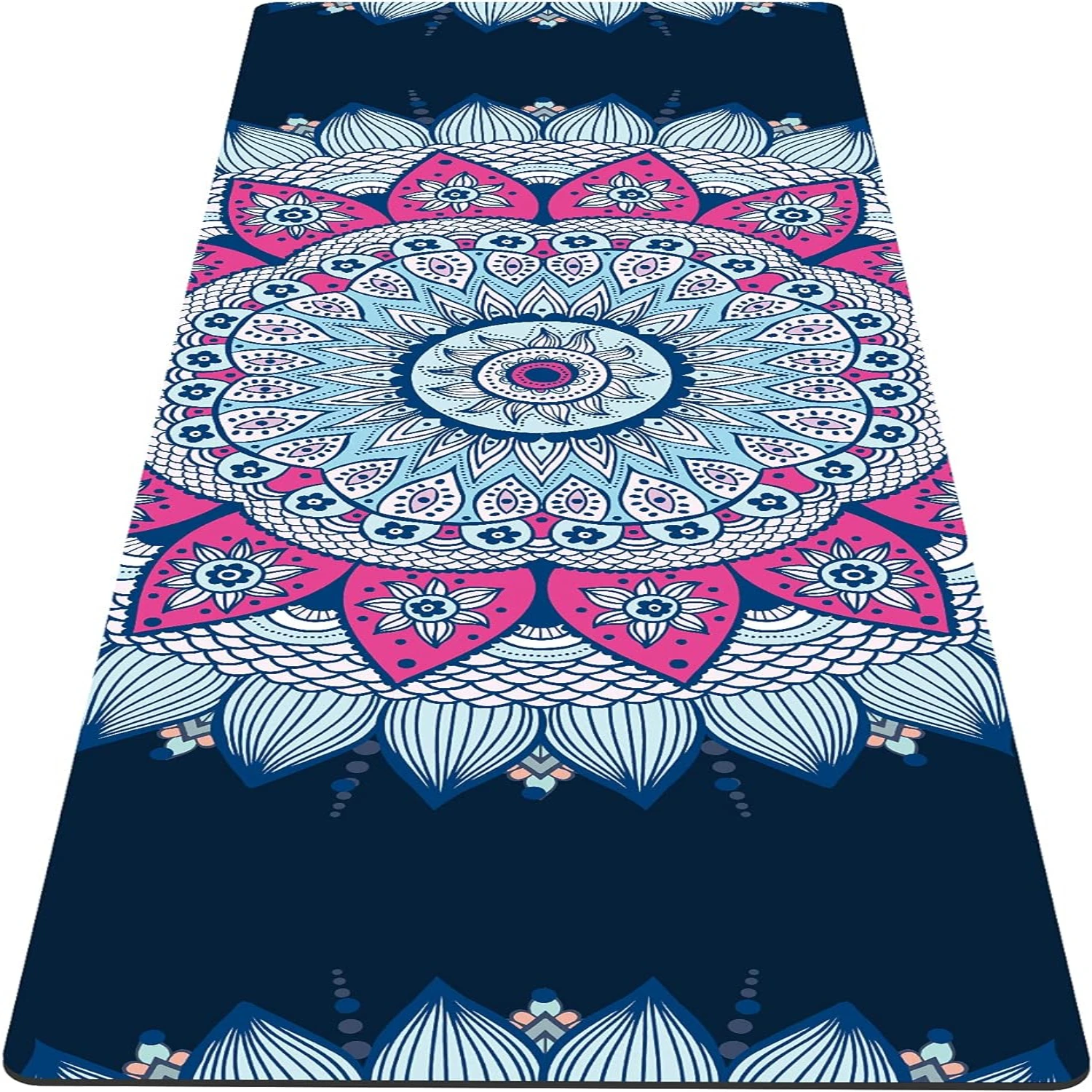 

Luxurious Extra Thick Printed Yoga Mat with Convenient Carrying Bag - Ultimate Grip Non Slip TPE Material, Superior 6MM Thicknes