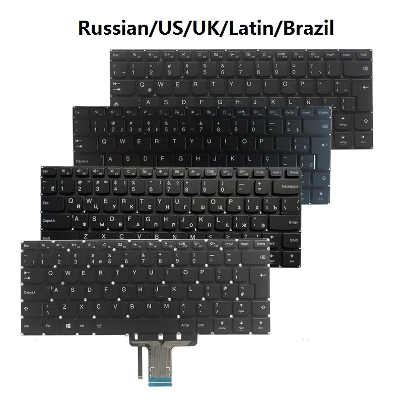 Russian/US/UK/Latin/Brazil laptop keyboard For Lenovo YOGA 510-14AST 510-14IKB 510-14ISK 710-14IKB 710-14ISK 710-15IKB 710-15ISK