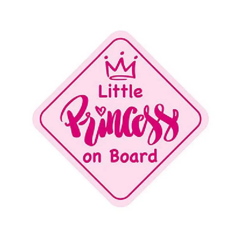 ملصق تزيين السيارة الطفل على متن ملصق تزيين جسم السيارة الأميرة الطفل تحذير ملصق للسائق ذاتية اللصق #1