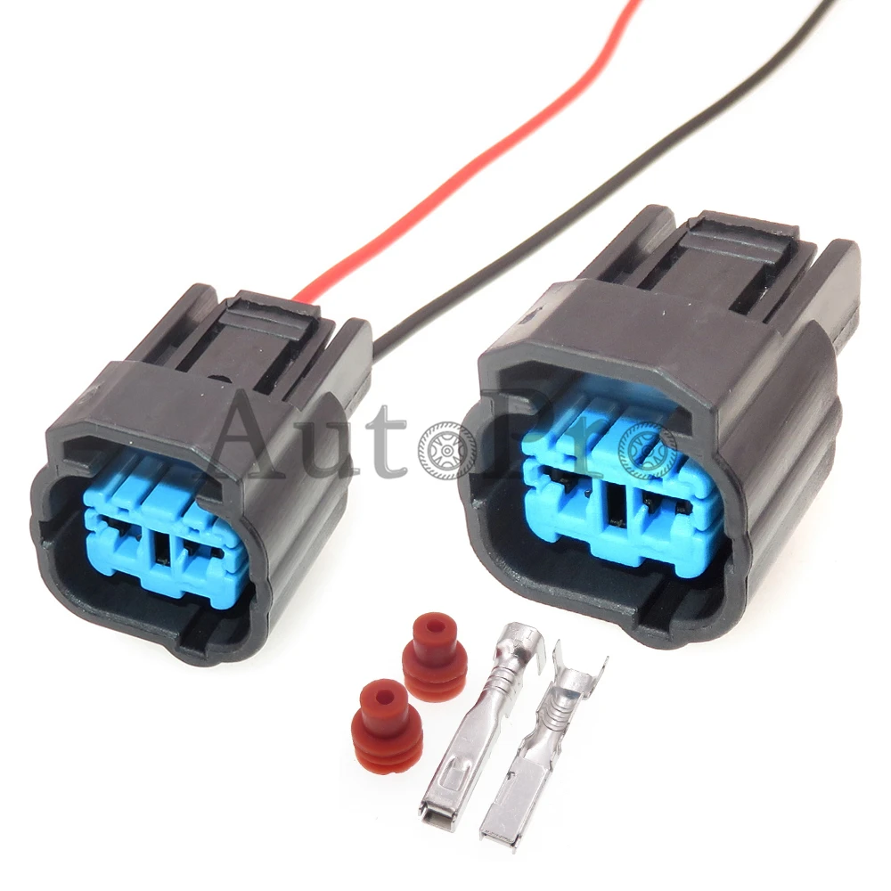 1 Set 2 Hole AC Assembly Auto Plastic Housing Connector 6189-0552 Crankshaft Position Sensor Wire Socket Automobile Sealed Plug