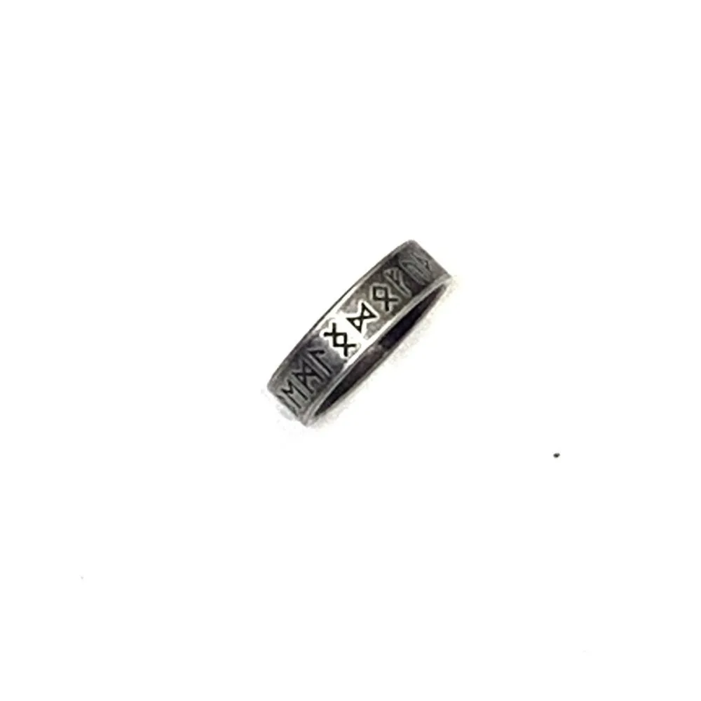 Europe and The United States New Vintage Viking Rune Ancient Ring Men's Fashion Trend Retro Punk Party Accessories Jewelry Gifts image 5