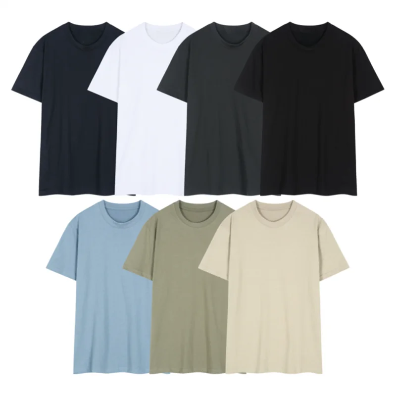 [Domestic Delivery] T-Shirt with a cotton T-shirt with a half-sleeved tea with a white tee with a half-sleeved round for men and women