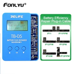 RELIFE TB-05 Battery Repair Programmer For iPhone XS 11 12 13 14 Pro Max Battery Flex Cable Data Cycles Recovery Instrument Tool