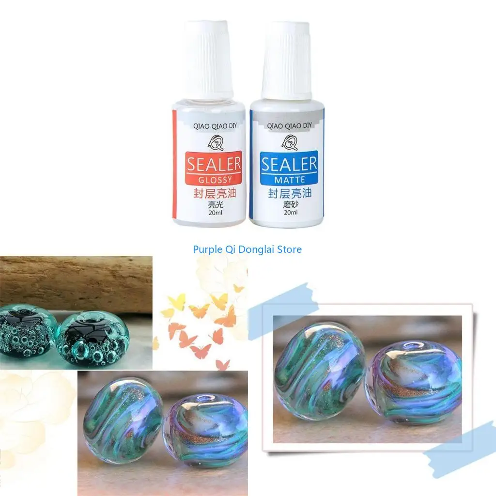 L21E 2 Bottles Waterproof Protects Brightening Gel Oil Epoxy Resin Sealing Glossy Oil