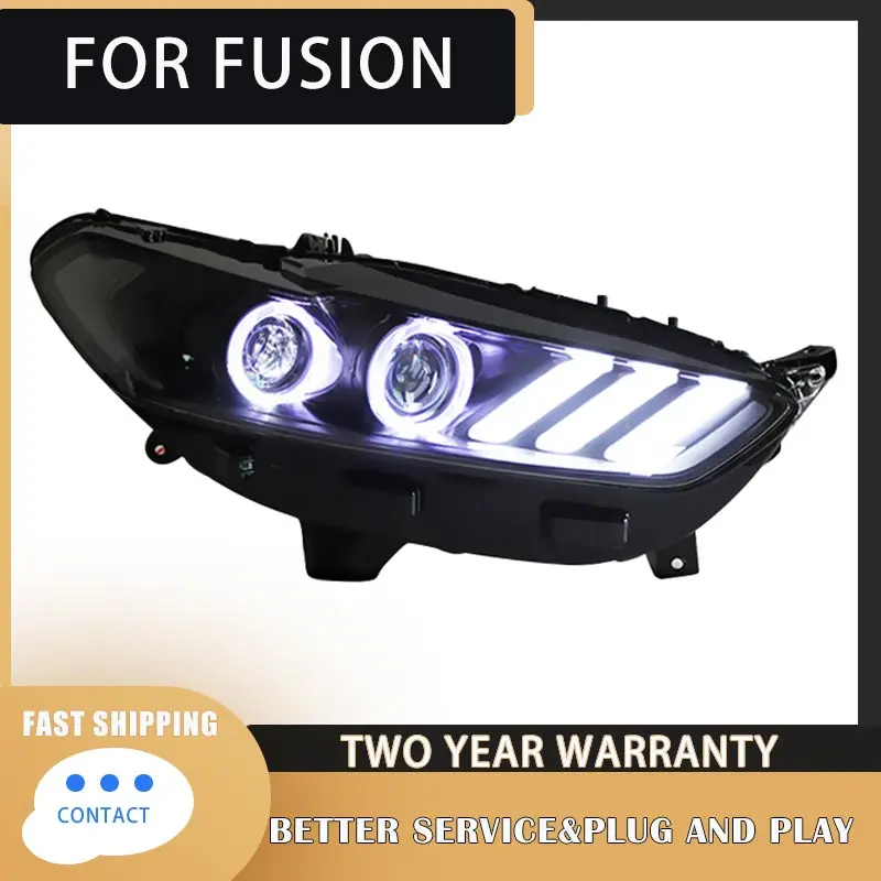 

Автомобильная подставка для Ford Mondeo Fusion 2013-2016 Mondeo фары для Mondeo фары светодиодные DRL передние Bi-Xenon Mondeo