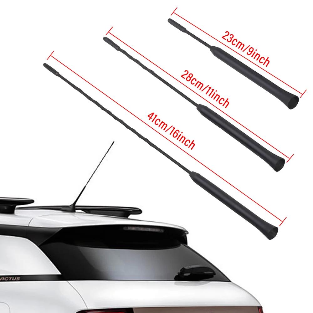 11/16 Inch Automotive Universal Overhead Antenna, Car Roof Mast Whip Stereo Radio FM/AM Signal For VW BMW Audi Car Accessories