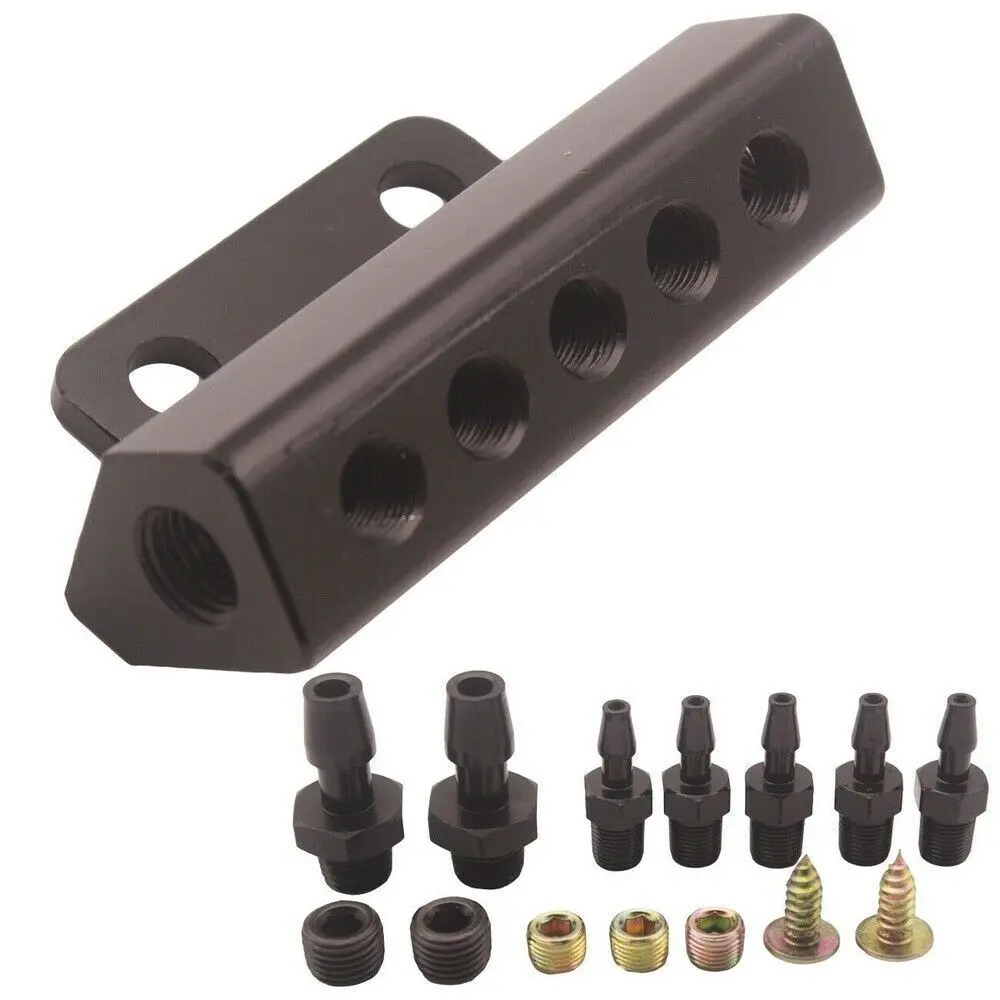 relief valve increases vacuum intake manifold 5-port adapter vacuum manifold