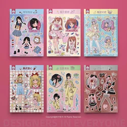 Character Sticker Material Guka Diy Handbook Sticker Roll