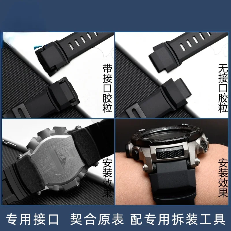 Silicone Watch Strap for Casio G-shock Watchband Protrek PRG-500 510 550 280 250 PRG-260 270 500 PRW-3500 2500 5100 Band 18mm