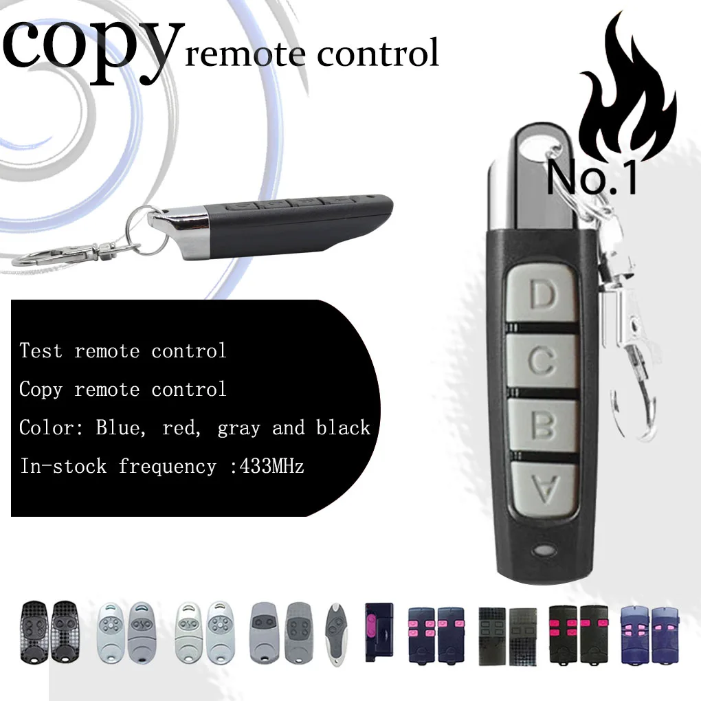 433.92MHz Garage Remote Control 100% Replication Compatible TOP 434NA/ 432NA/ 432NA/ 432NE/ 432EV/ 432EV/ 432EV/ 432EV/ 432