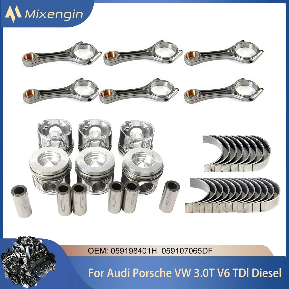 

Engine piston connecting rod Bearing Kit Fit 3.0T TDI V6 Diesel For Audi A4 A5 A6 A7 A8 Q5 Q7 Porsche Volkswagen 3.0L 2011-2018