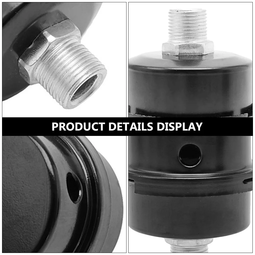 

2pcs Air Compressor Filter Metal Intake Muffler For Oil-Free Noise Reduction Durable Easy Installation Air Compressor