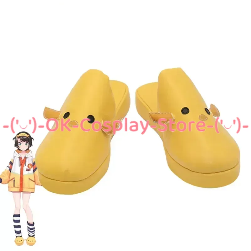 

Oozora Subaru Cosplay Shoes Vtuber Cosplay Prop PU Leather Shoes Halloween Carnival Boots Custom Made