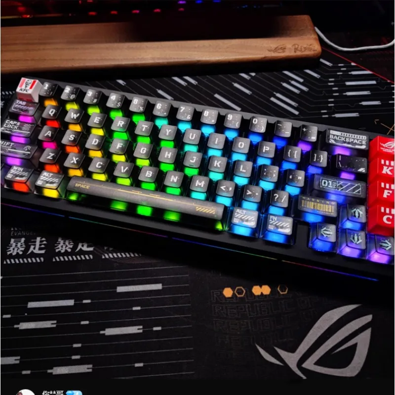 

NUT65CU Механическая клавиатура на заказ из алюминиевого сплава с медной нижней частью Третий пробной экзамен Проводная 2,4G Bluetooth Игра Видеоигра