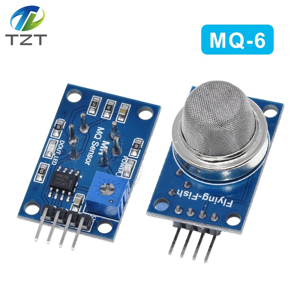 TZT MQ-6  MQ6 LPG Gas Sensors Module Liquefied Propane Iso-butane Butane Combustible Gas Detection Sensors