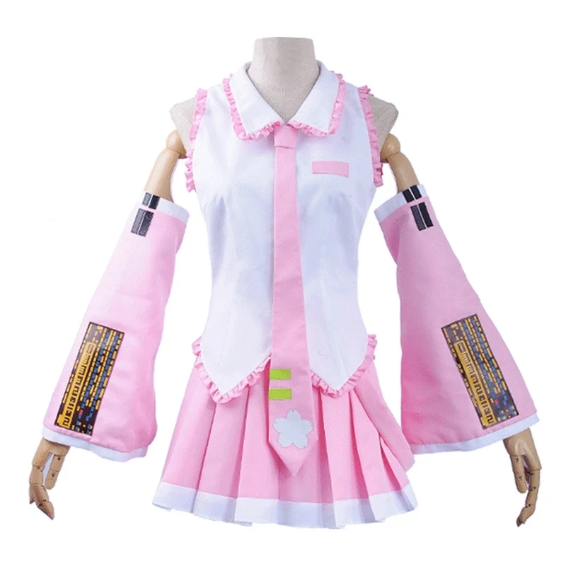 2023 Miku Cosplay Pruik Kostuum Japan Midi Jurk Beginner Toekomst Miku Cosplay Vrouwelijke Halloween Vrouwen Kostuum Mannen Maat