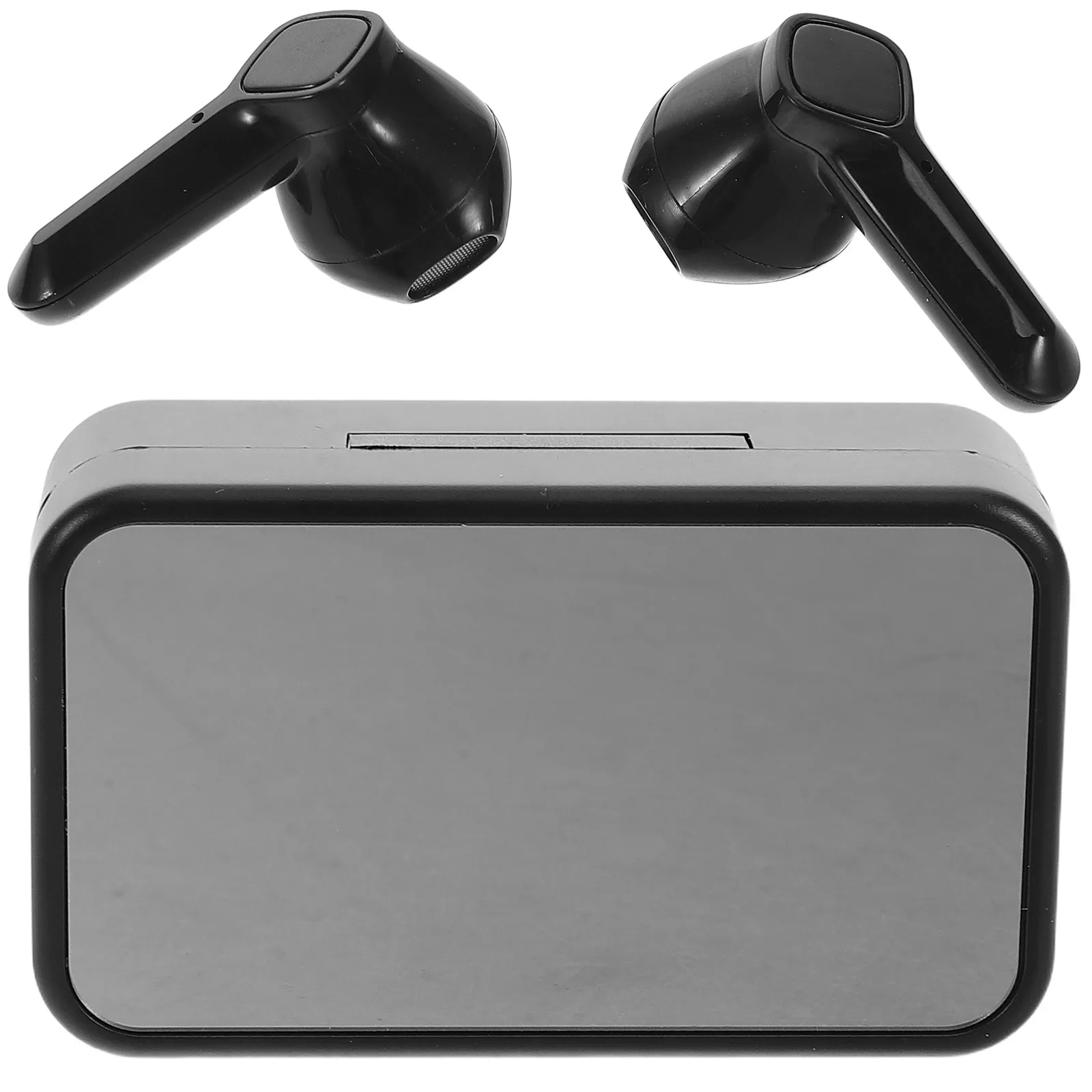 1Set Wireless Earbuds Dual Ear Mirror Screen Lightweight Comfortable Headphones Sports Gaming Daily Use Wireless Earphones