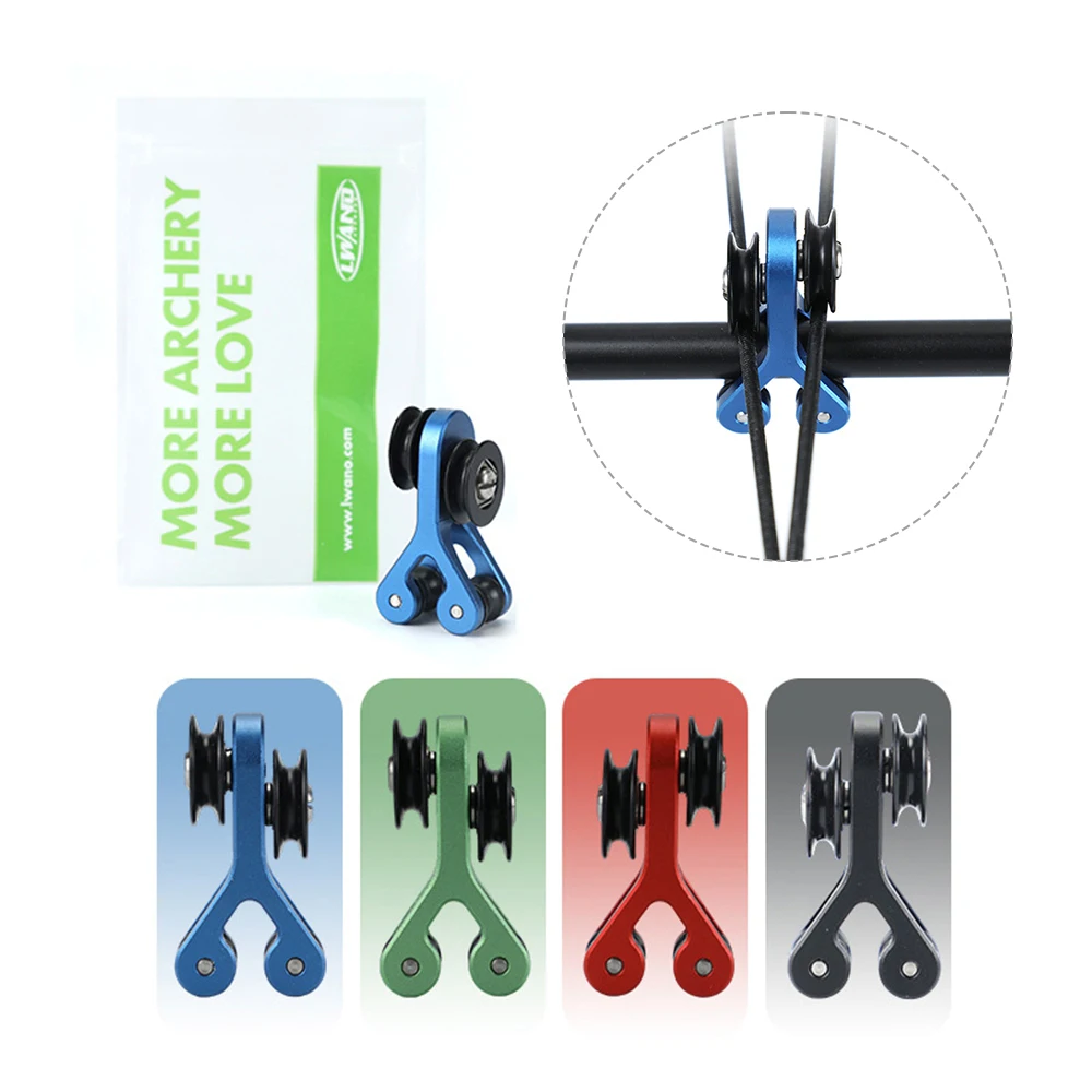 Archery Cable Slide Roller Aluminum Alloy String Splitter Glide Separator for Compound Bow Bow String Separator