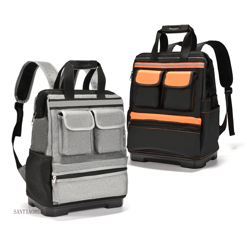

2025Engineer Electrician Tool Bag Heavy Duty Portable and Durable Mechanical Canvas Functional Tool Pouch Backpack Bag