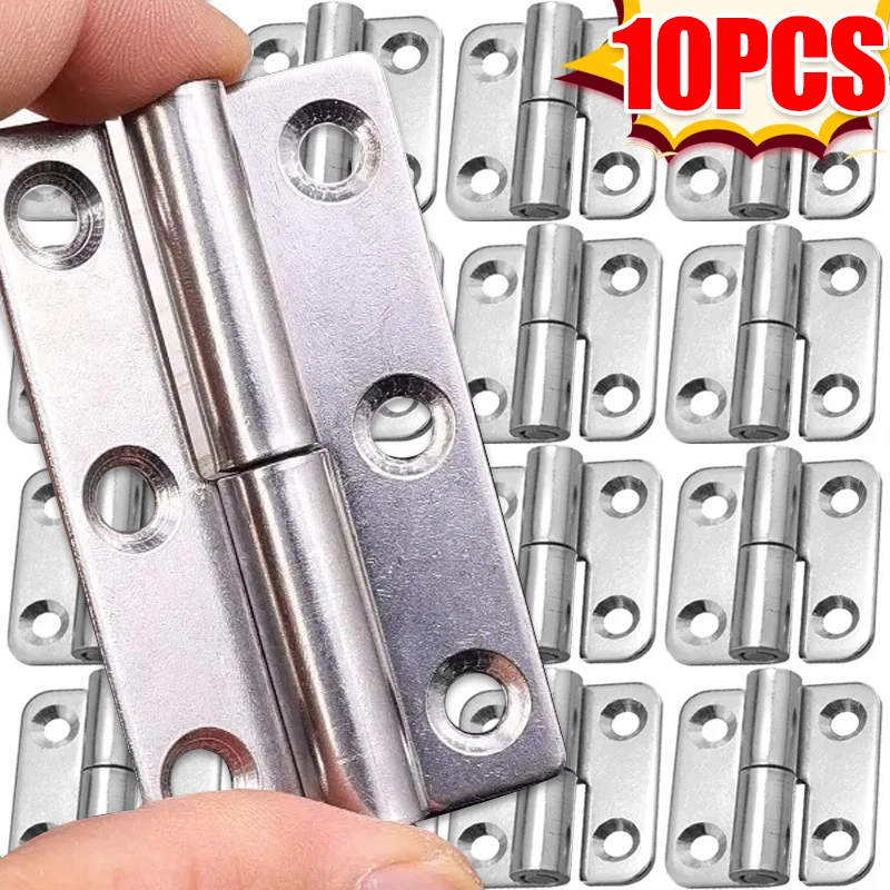 

1/10x Stainless Steel Lift-up Flag Hinge Removable Furniture Movable Hinges for Household Door Cabinet Closet Bathroom Decor