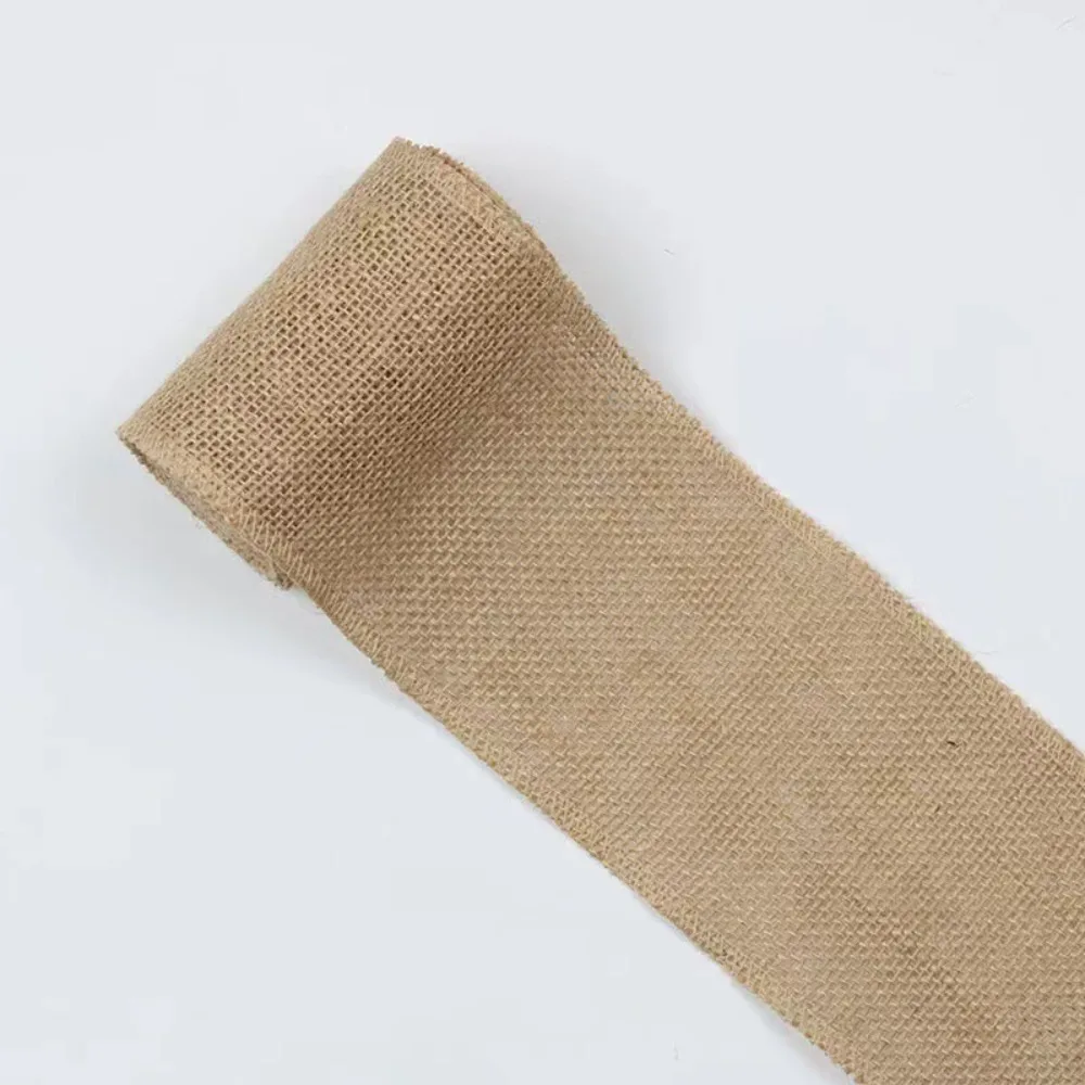 Ruban de jute en chanvre pour bricolage, tissu en toile de jute naturelle, artisanat de couture de mariage, emballage cadeau, 3mm, 4mm, 5mm, 6mm, 8mm, 10mm, 12mm, 2m par rouleau