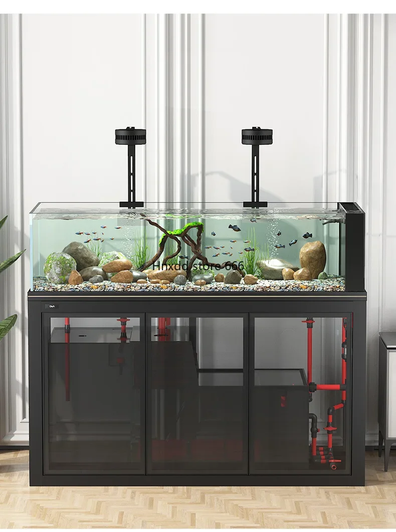 Industrial Fengxi tank professional model, large ultra-white glass fish tank in the living room