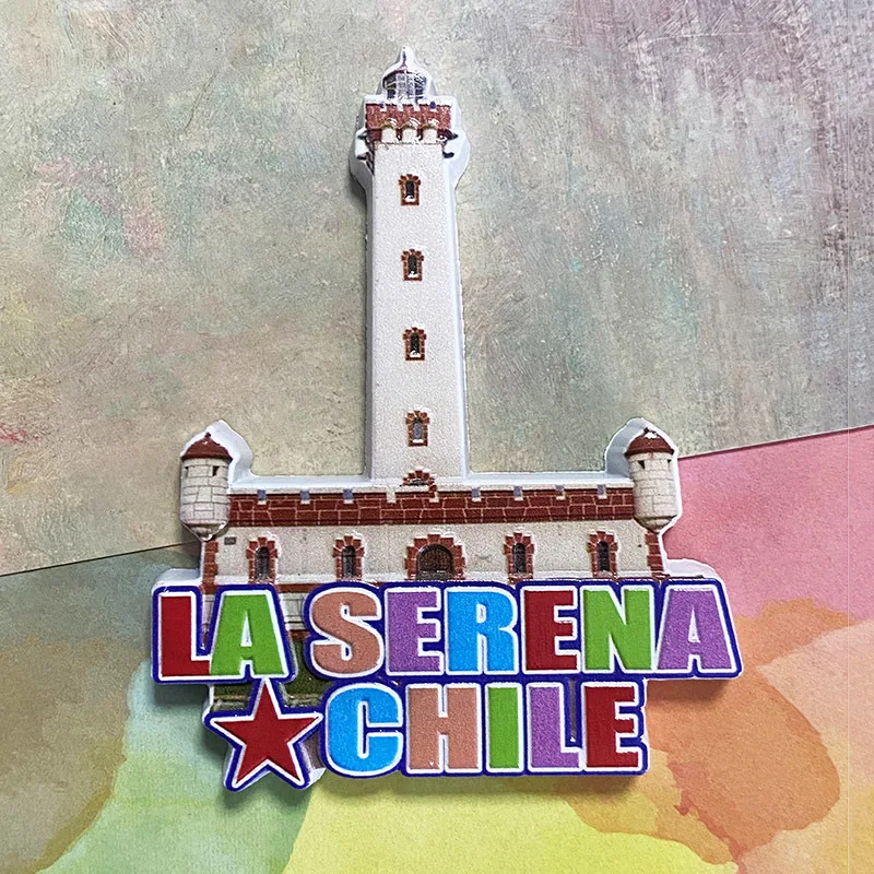 

3D Resin fridge magnet - Landmark of La Serena, Chile - Strong magnet - Displays the culture and history of Chile