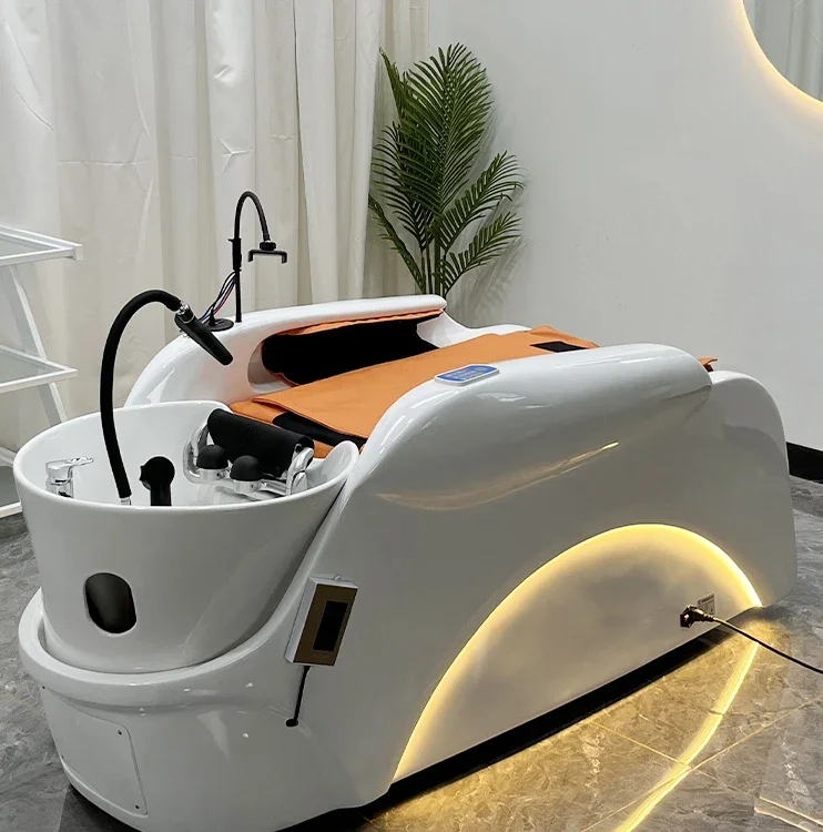 Fully automatic intelligent electric massage shampoo bed, hair salon, water circulation head, sanatorium, massage bed