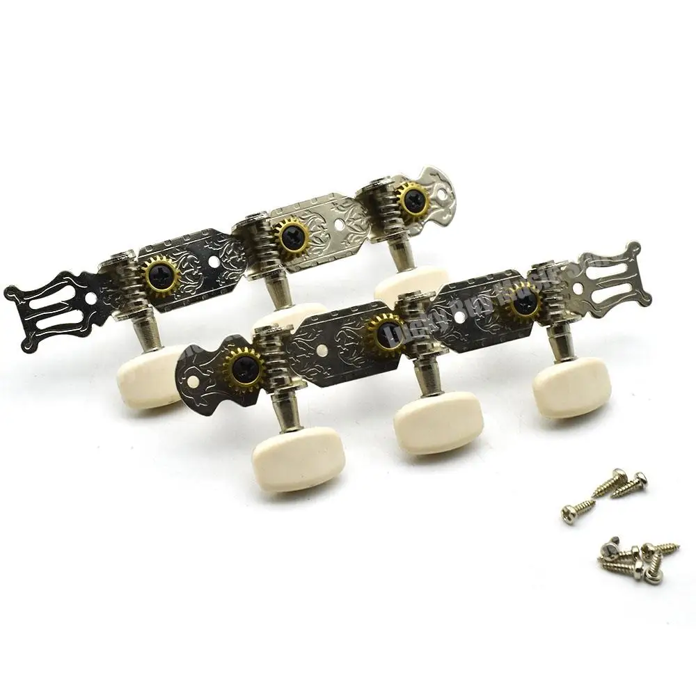 مجموعة من 3R3L الغيتار الكلاسيكي قفل سلسلة ضبط أوتاد مفاتيح المستقبلون آلة رؤساء الكروم #3