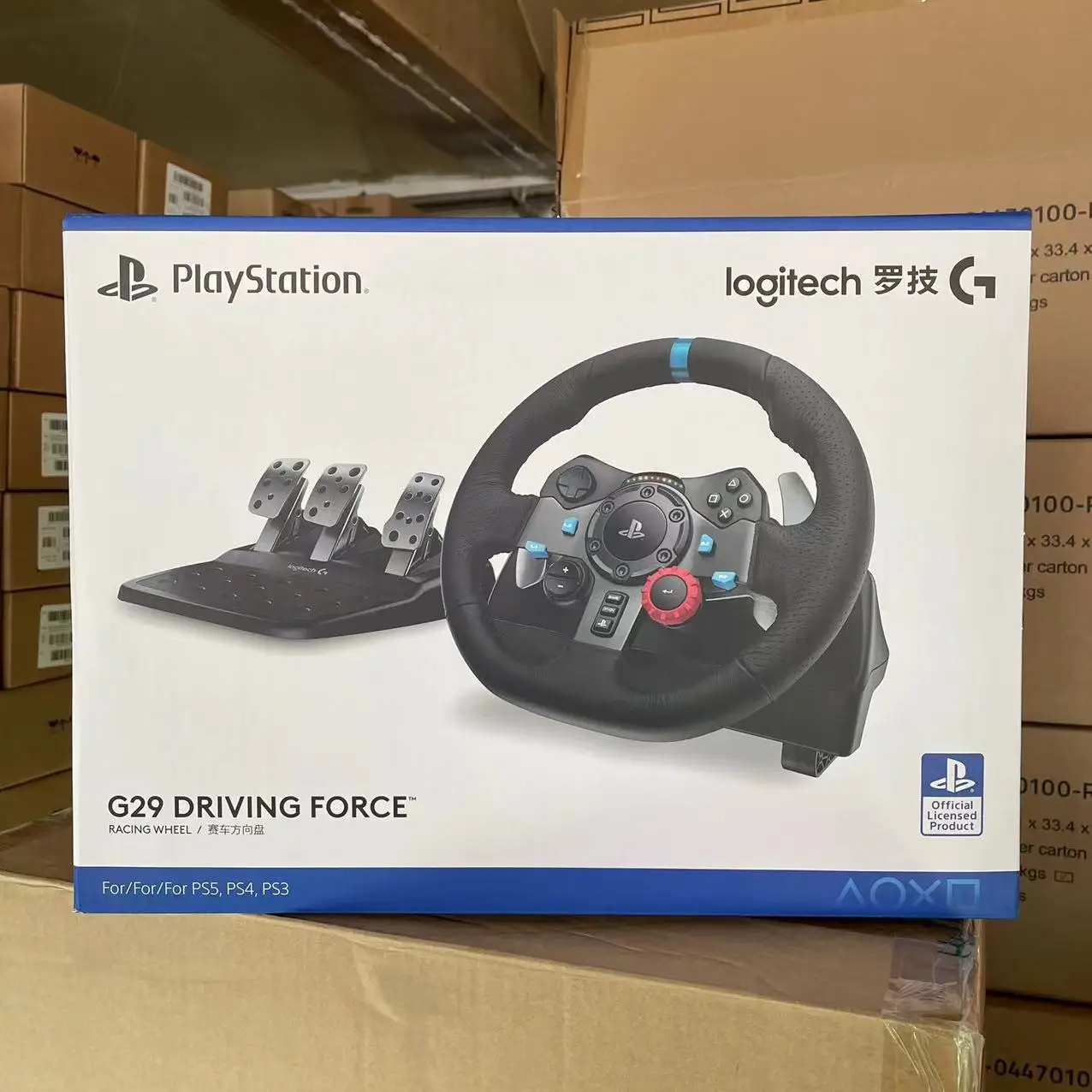 Logitech G29 DRIVING FORCE racing game steering wheel pedal G923