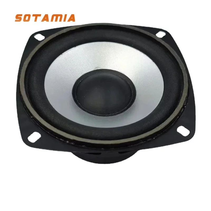 SOTAMIA 1Pcs 4 Inch Full Range Speaker 6 Ohm 20W Foam Edge Home Theater Loudspeaker HIFI Bookshelf Sound Music Speakers