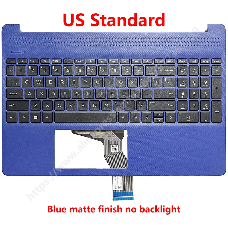 For HP 15-EF 15-DY 15s-EQ 15s-FQ TPN-Q222 New SP RU US Keyboard Laptop Palmrest Upper Top Case Backlight Replacement Keyboard