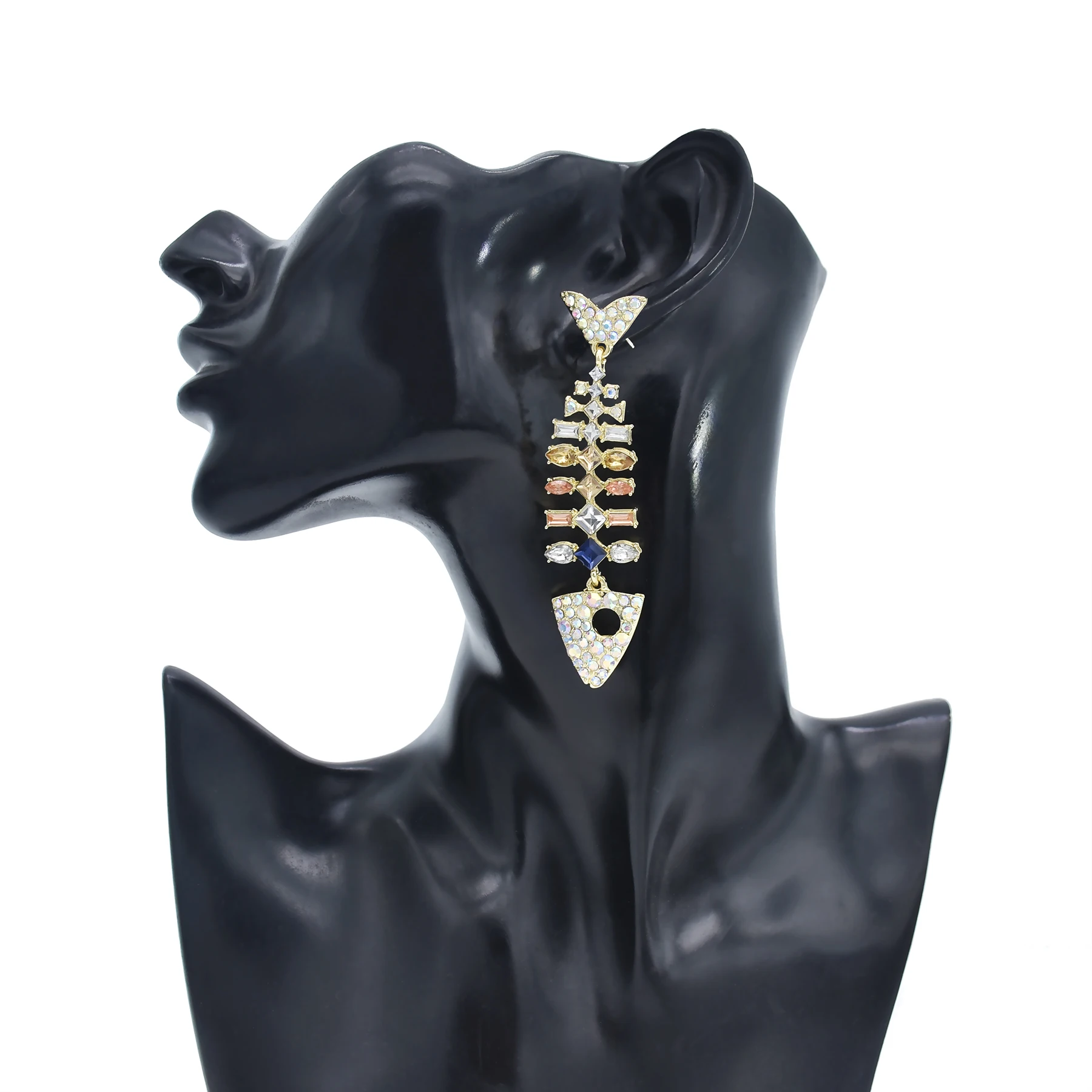 Two Styles Bohemian Style Earrings New Creative Fishbone Earrings are Suitable for Women\'s Holiday Parties Fashion Jewelry Gifts