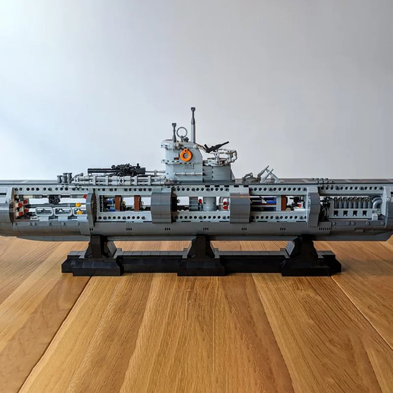 MOC-139272 German U-boat battleship model large and difficult building block toy