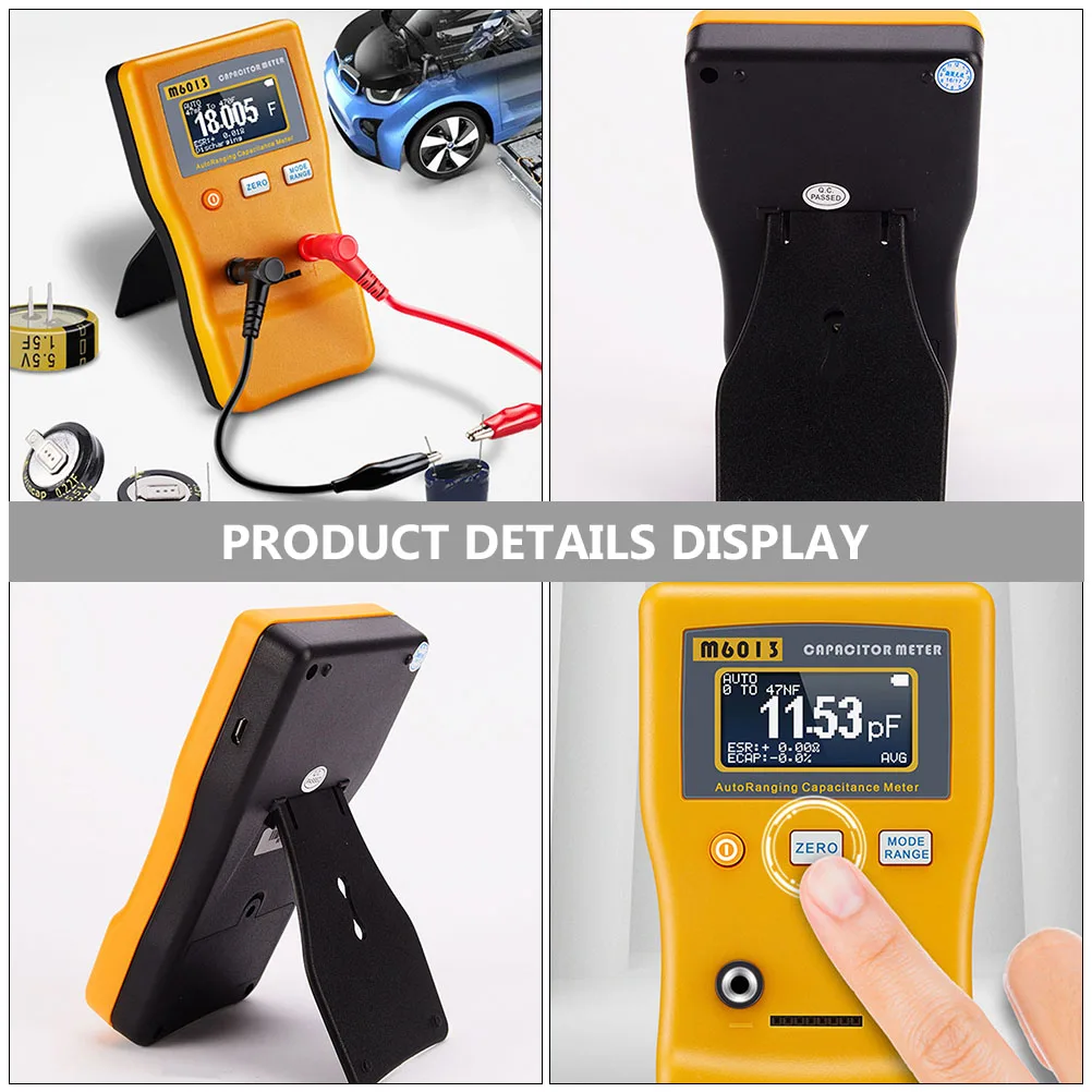 Tester Capacitor Meter Measure Professional Electrical Multimeter Auto Ranging Portable