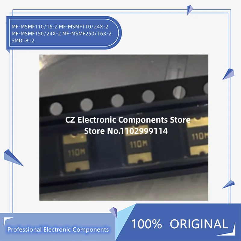 50PCS/LOT MF-MSMF110/16-2 MF-MSMF110/24X-2 MF-MSMF150/24X-2 MF-MSMF250/16X-2 SMD1812 BOURNS PTC self recovery fuse MF-MSMF050-2