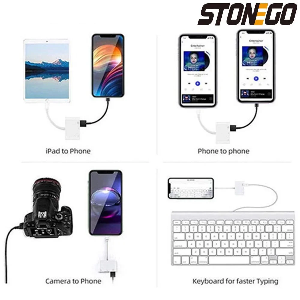 STONEGO multifunzione 3-in-1 lettore di schede SD/TF adattatore OTG 2.0/3.0 porta compatibile per MacBook Pro Laptop PC Camera cellulare