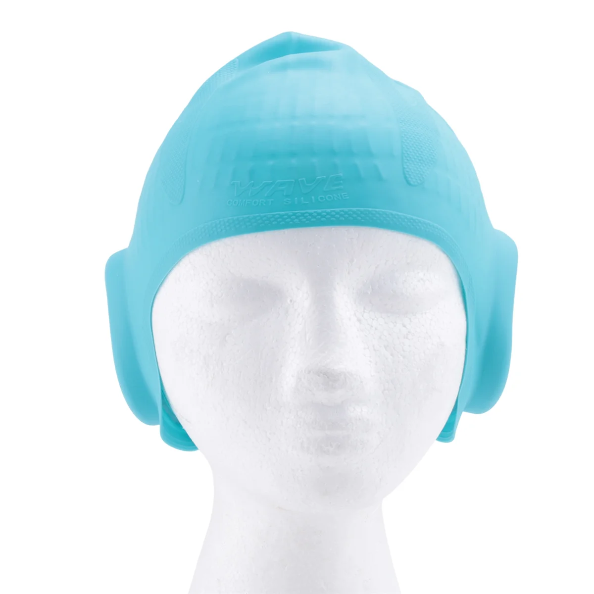 Sports Unisex Kids Swimming Cap 3D Ear Protection Silicone Swimming Cap Waterproof Durable Swim Cap for Kids Boys and Girls 2