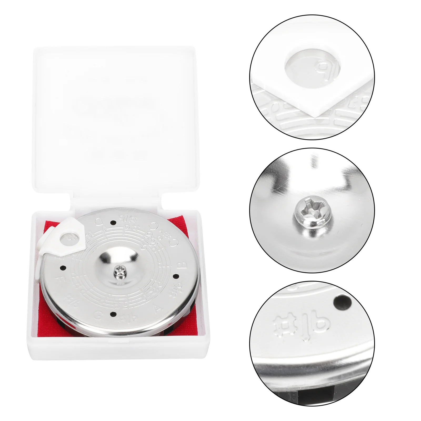 

1Set Professional Erhu Tuner Tone Disc Mouth Rotary Tuning Tool Practical Instrument Pitch Tuner for Vocal and Group