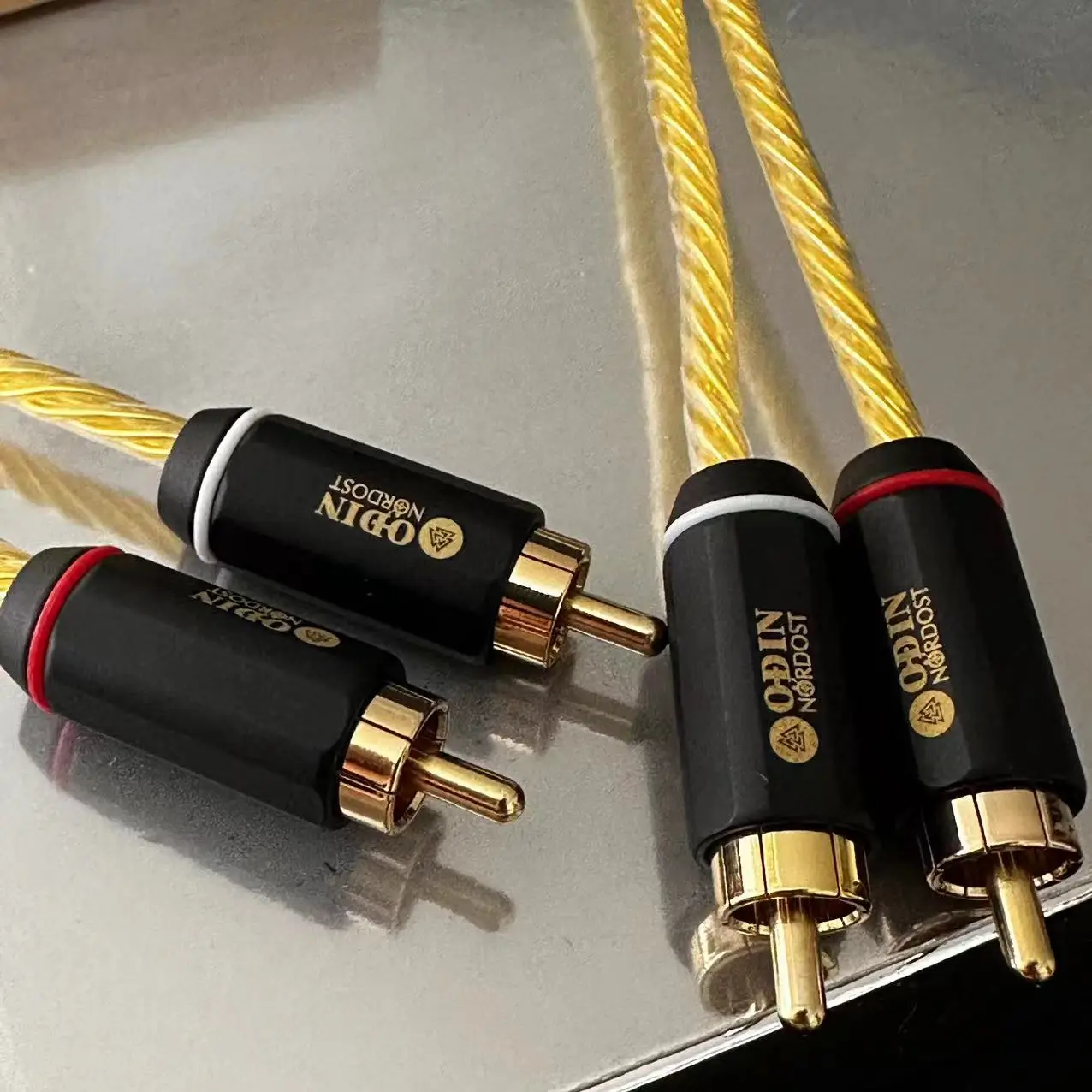 Nordost ODIN 2 Gold RCA audio cable ODIN Gold  Signal Cable Double Lotus Sterling Silver Audio Cable CD Amplifier Tube Cable