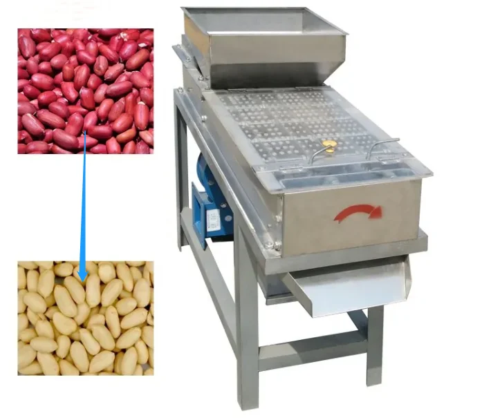 Commercial Use Electric Peanut Peeler Red Skin Peeling Machine Dry Peanut Skin Remover Peeler Machine